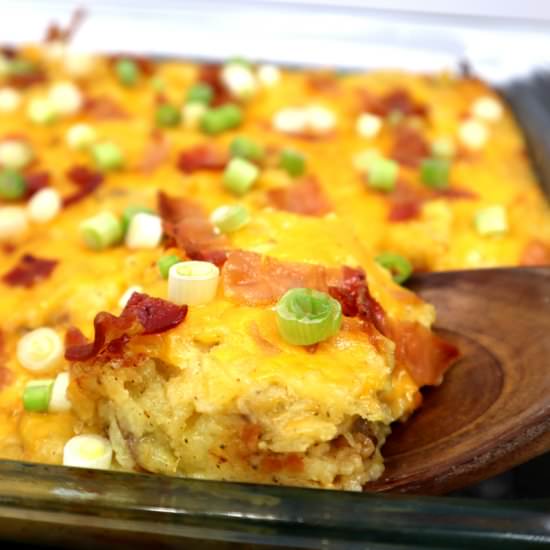 Twice Baked Potato Casserole - Recipe photo by TheFreckledCook