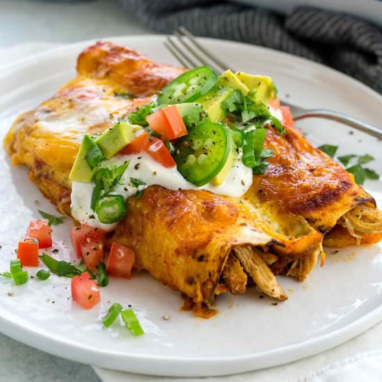 Chicken Enchiladas - Recipe photo by Jessica Gavin