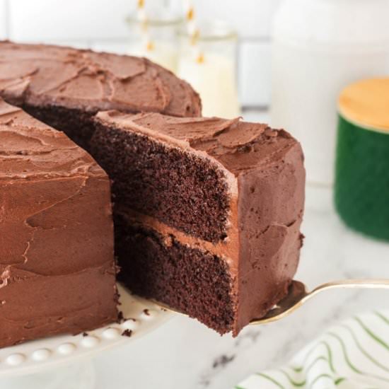 Best Chocolate Layer Cake - Recipe photo by noshingwiththenolands