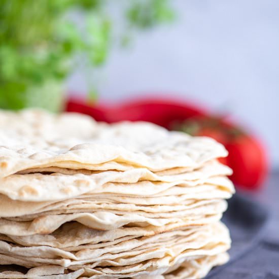 Flour Tortillas - Recipe photo by The Gourmet Larder