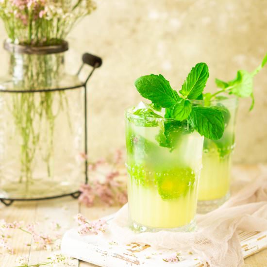 Ginger Mojito - Recipe photo by Burrata and Bubbles