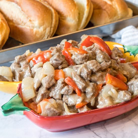 Recipe for Philly Cheesesteak - Recipe photo by tamararay
