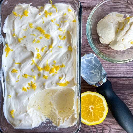 Creamy Lemon Ice Cream (No Churn!) - Recipe photo by TastefullyGrace