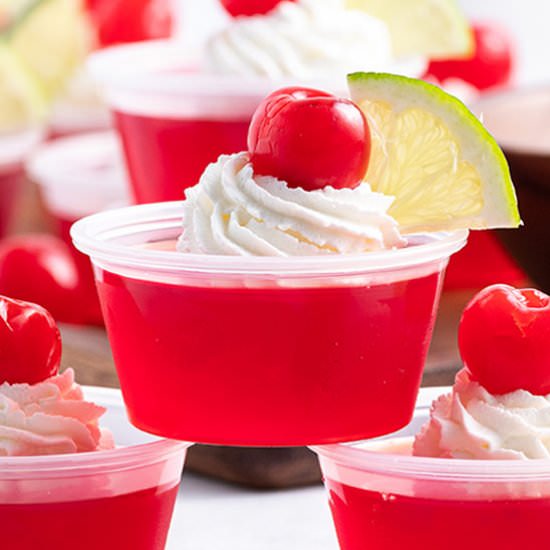 Dirty Shirley Jello Shots - Recipe photo by bellyfull