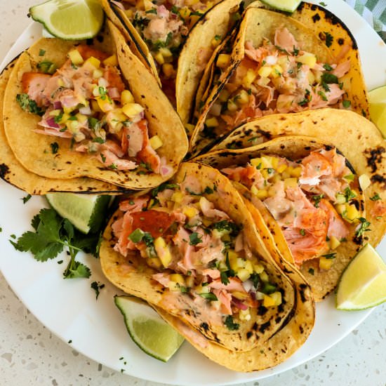 Salmon Tacos - Recipe photo by Small Town Woman