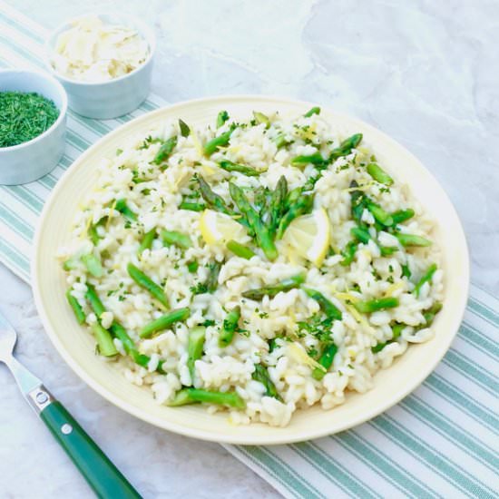 Lemon Asparagus Risotto - Recipe photo by anothertablespoon