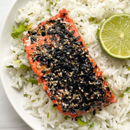 Furikake Salmon - Recipe photo by frozen_bananas_