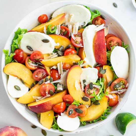 Peach Tomato Salad - Recipe photo by Flavor Mosaic
