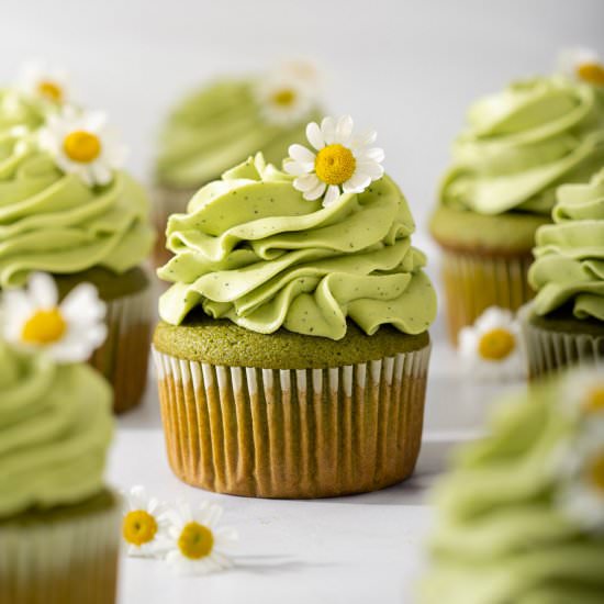 Matcha Cupcakes - Recipe photo by takestwoeggs