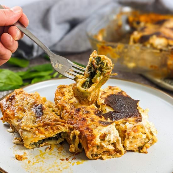 Spinach and Feta Cheese Cannelloni - Recipe photo by mamazilla