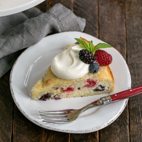 Berry Cake with Lemon Curd Cream - Recipe photo by thatskinnychickcanbake