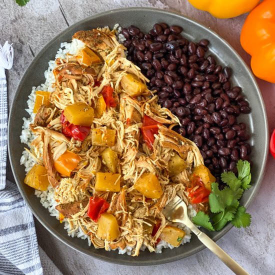 Slow Cooker Caribbean Jerk Chicken - Recipe photo by Whiskfulcooking