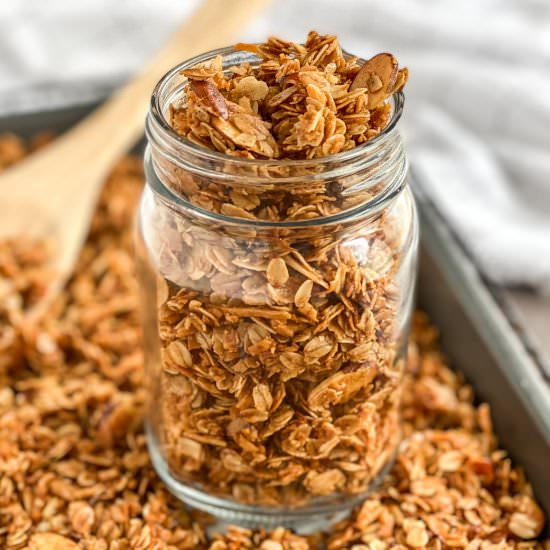 Coconut Almond Granola - Recipe photo by Whiskfulcooking