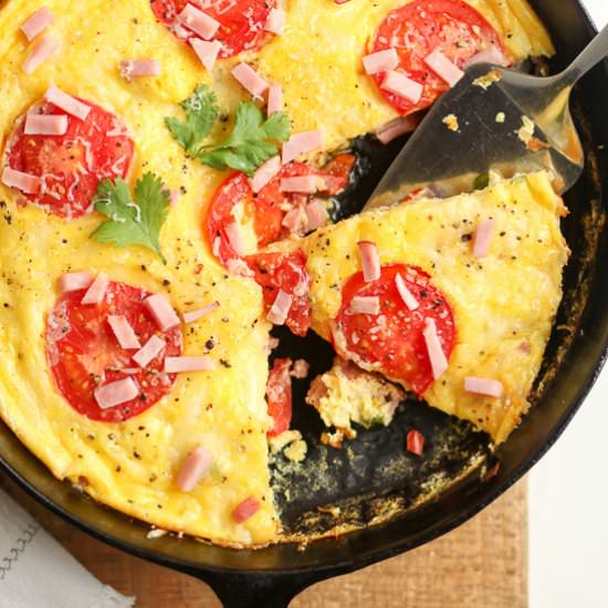 Ham and Cheese Frittata - Recipe photo by suebeehomemaker