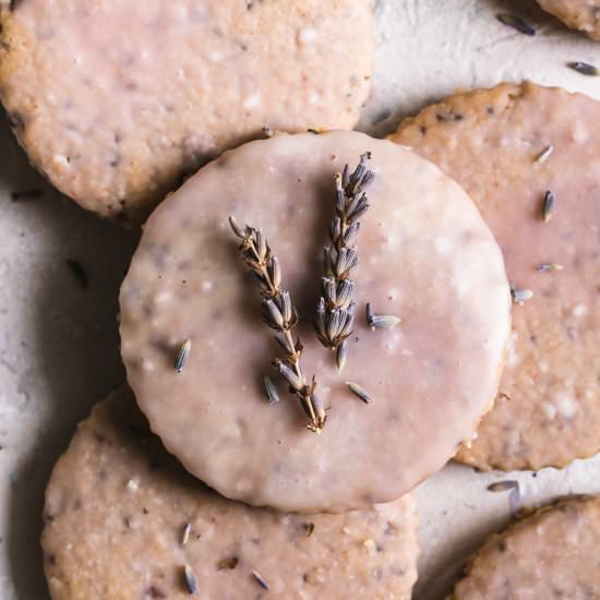 Lavender Vanilla Oatmeal Shortbread - Recipe photo by Healthy Little Vittles