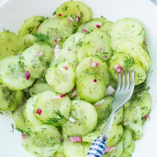 German cucumber salad - Recipe photo by everyday-delicious.com