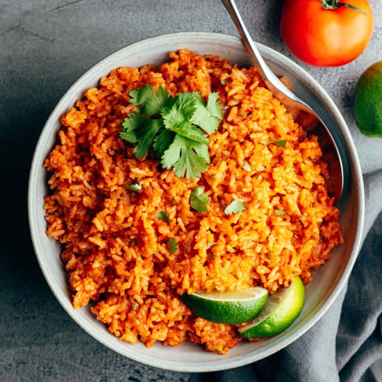 Rice Cooker Mexican Rice - Recipe photo by PinchandSwirl