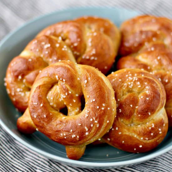 Hot Buttered Soft Pretzels - Recipe photo by karenskitchenstories
