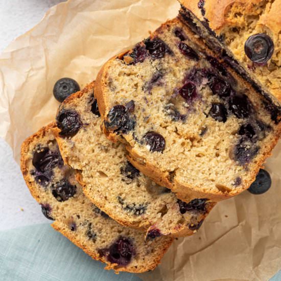 BLUEBERRY BANANA BREAD - Recipe photo by healthyfitnessmeals