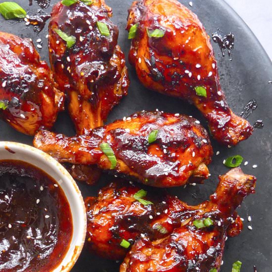 Amazing Honey BBQ Chicken Drumstick - Recipe photo by kidtestedrecipes