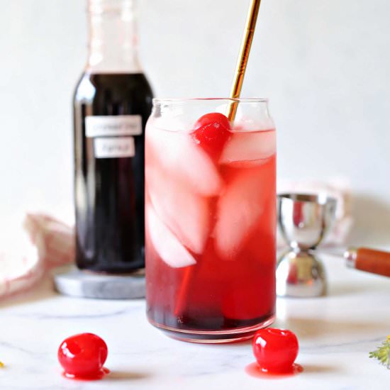 Shirley Temple Drink Recipe - Recipe photo by Delightful Mom Food