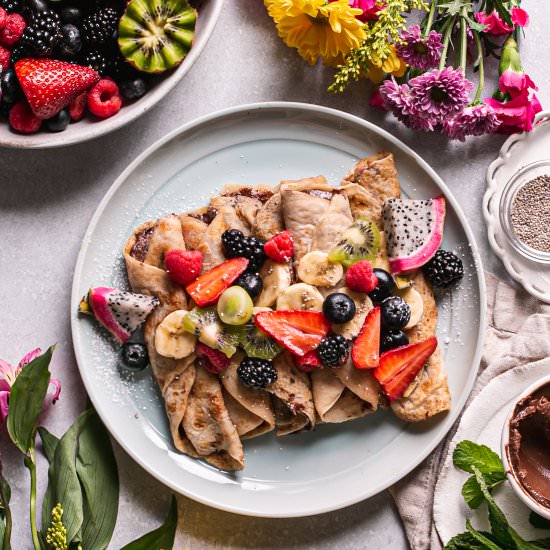 Gluten-Free Vegan French Crepes - Recipe photo by Healthy Little Vittles