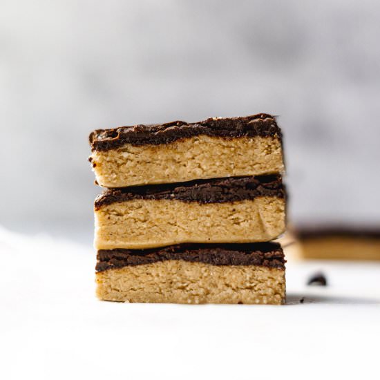 Peanut Butter Protein Bars - Recipe photo by Share the Spice