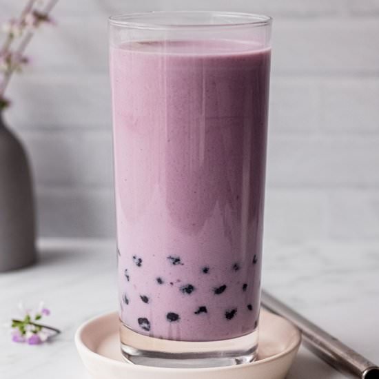 Taro Milk Tea (Taro Bubble Tea) - Recipe photo by Theoregondietitian