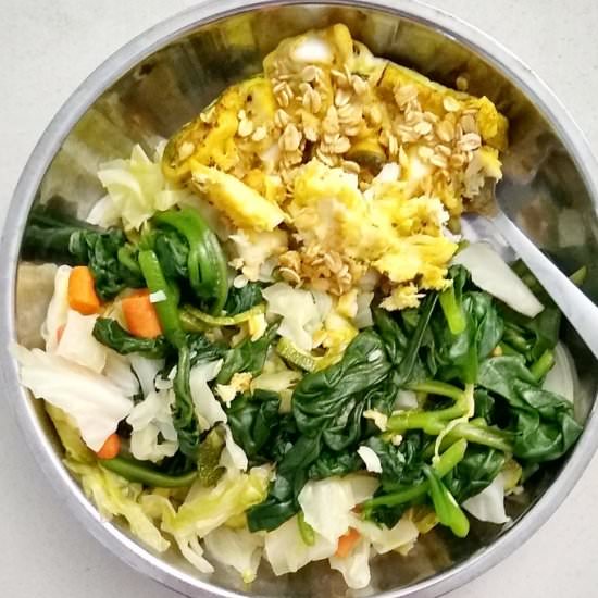 Leftover Fish Egg Frittata - Recipe photo by escapetofood