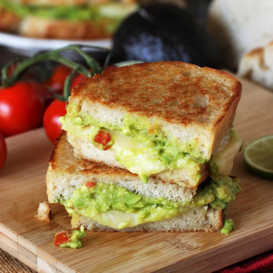 Guacamole Grilled Cheese - Recipe photo by thekitchenismyplayground