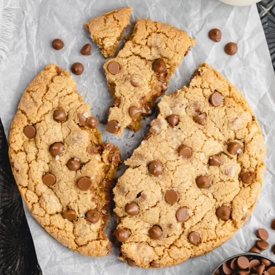 One Giant Chocolate Chip Cookie - Recipe photo by marshasbakingaddiction
