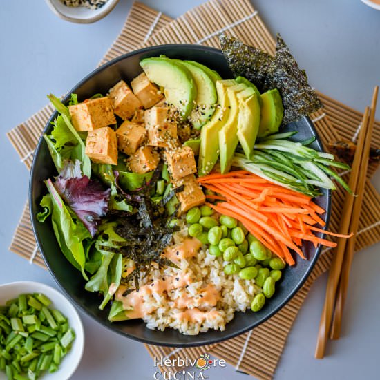 Vegan Poke Bowl - Recipe photo by Herbivore Cucina