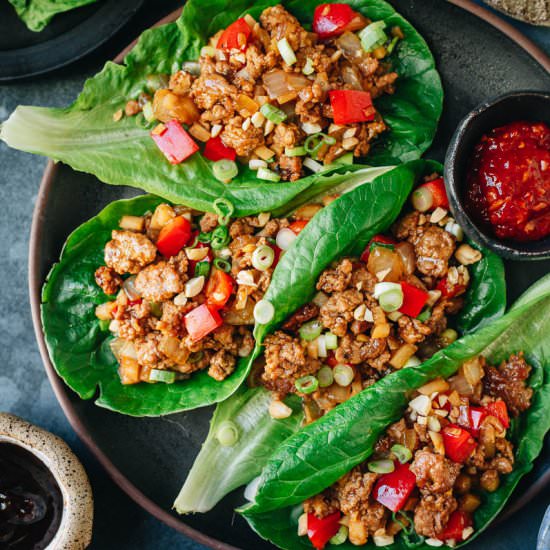 Pork Lettuce Wrap (San Choy Bow) - Recipe photo by omnivorescookbook