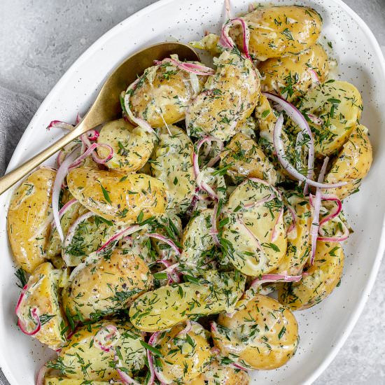 Dill Pickle Potato Salad - Recipe photo by holistic.foodie