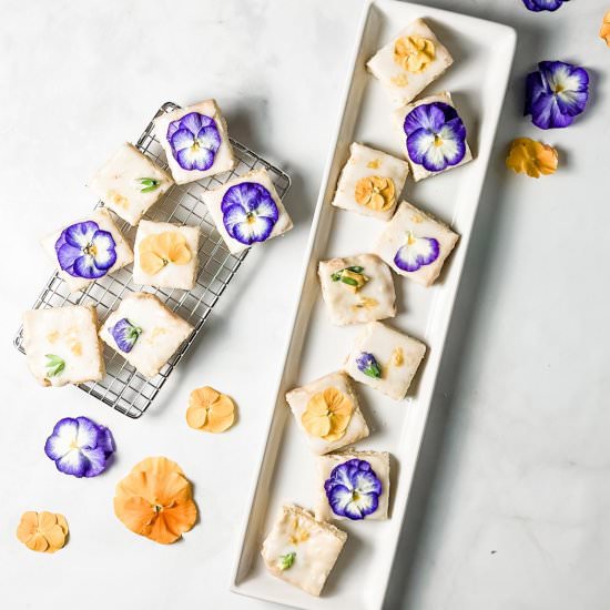 lavender lemon shortbread bars - Recipe photo by sheri silver