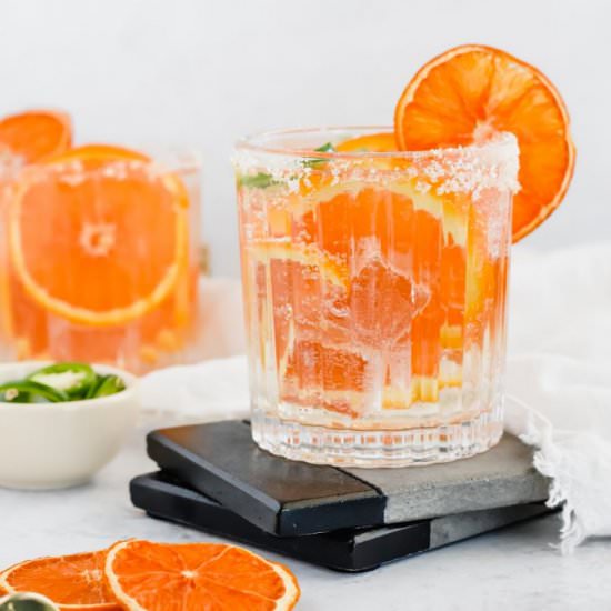 Spicy Orange & Jalapeño Margarita - Recipe photo by apaigeofpositivity