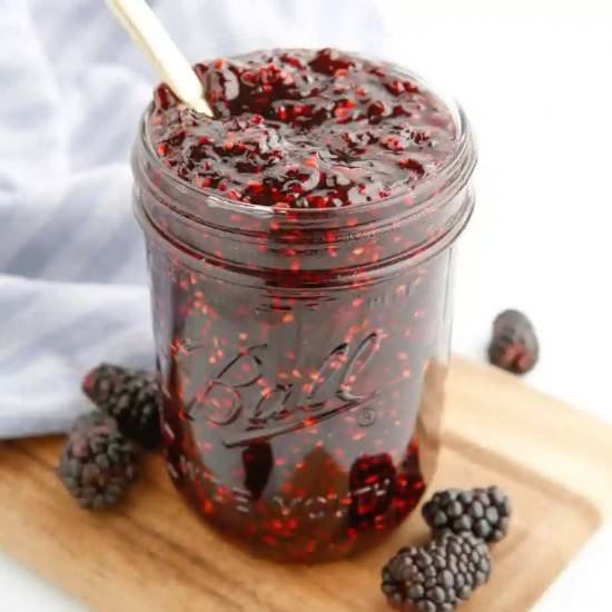 Blackberry Jam (Easy No Pectin!) - Recipe photo by OnMyKidsPlate