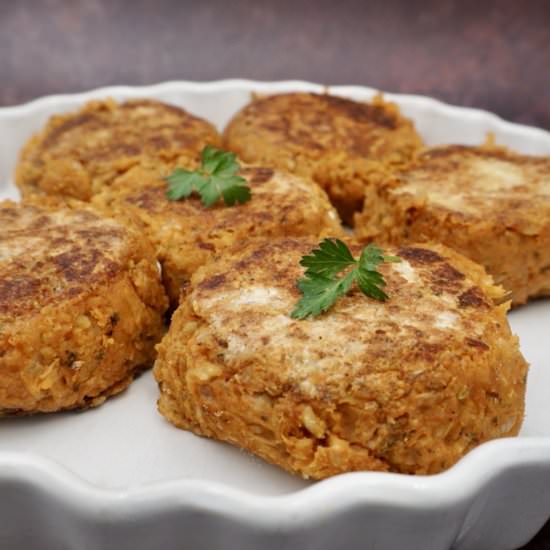 Easy sweet potato burgers - Recipe photo by Veggie Ideas