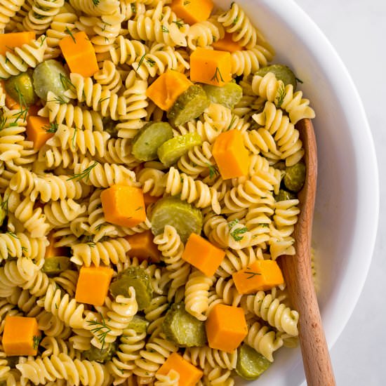 Dill Pickle Pasta Salad - Recipe photo by AllThingsMamma