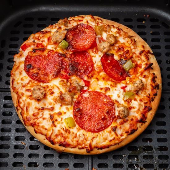 Air Fryer Frozen Pizza - Recipe photo by Air Fryer Eats