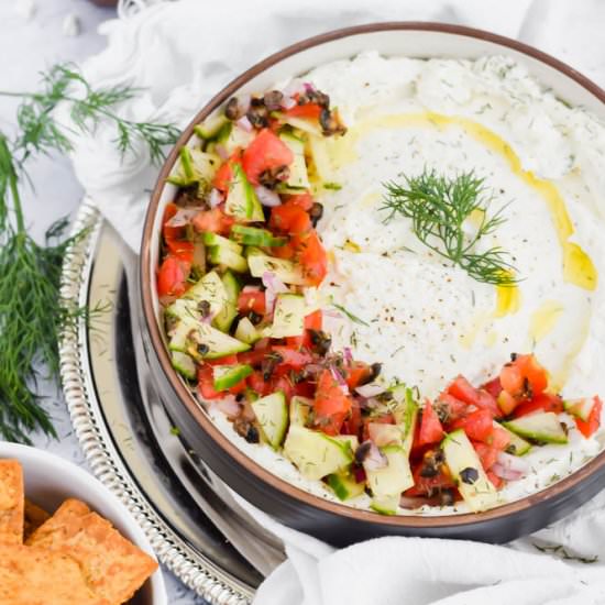 Whipped Dill Feta Dip - Recipe photo by apaigeofpositivity