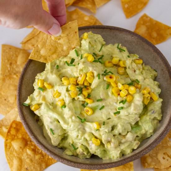 Roasted Corn Guacamole - Recipe photo by dwayland
