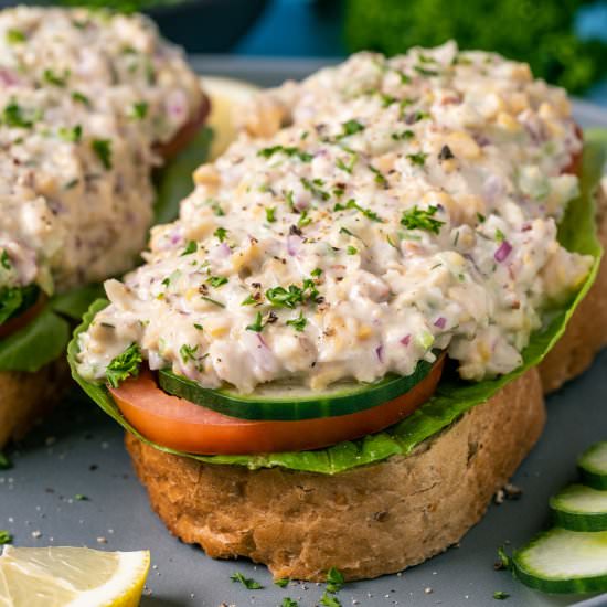 Vegan Chicken Salad - Recipe photo by lovingitvegan