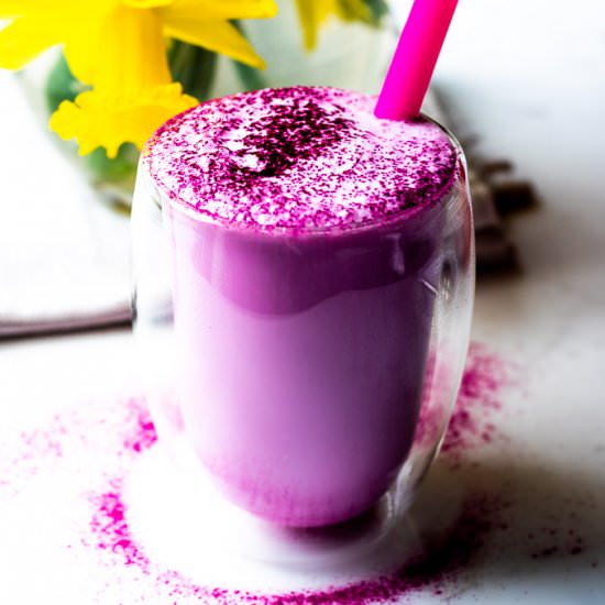 Dragon Fruit Steamed Milk - Recipe photo by LifesLittleSweets