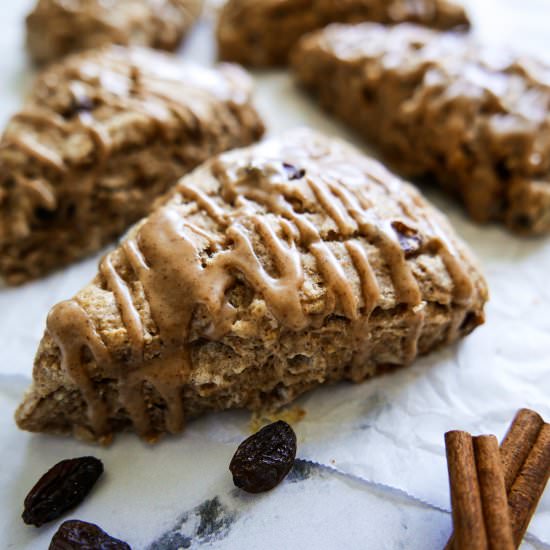 Cinnamon Raisin Scones - Recipe photo by gastronotherapy