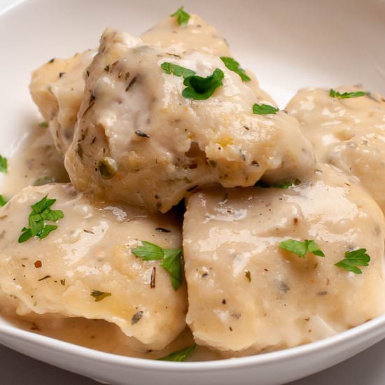 Bisquick Dumplings - Recipe photo by KeyToMyLime