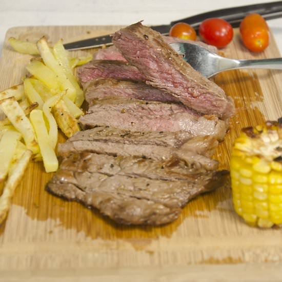 Medieval Style Pan Fried Steak - Recipe photo by Hungry PeePor