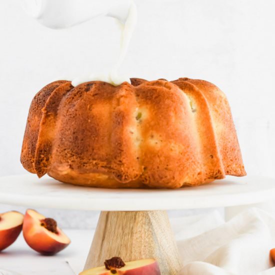 Peach Pound Cake - Recipe photo by apaigeofpositivity
