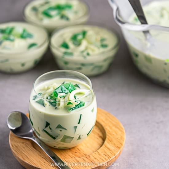 Buko Pandan Recipe (extra creamy!) - Recipe photo by Rivertenkitchen