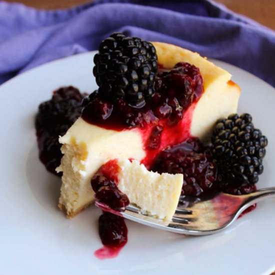 Easy Baked Cheesecake Recipe - Recipe photo by cookingwcarlee